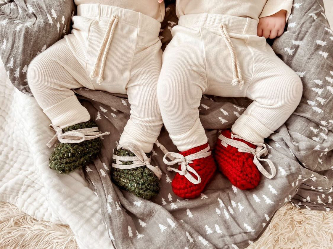 Christmas sale baby booties