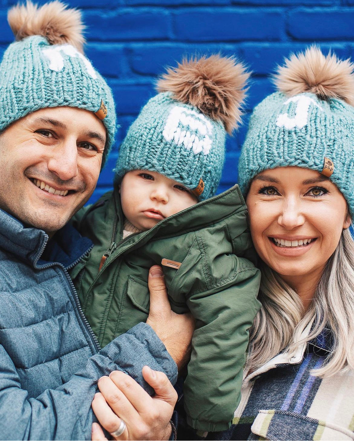 Monogrammed store winter hats