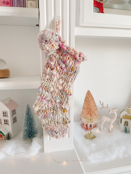 Hand Knit Stockings – Pine & Poppy