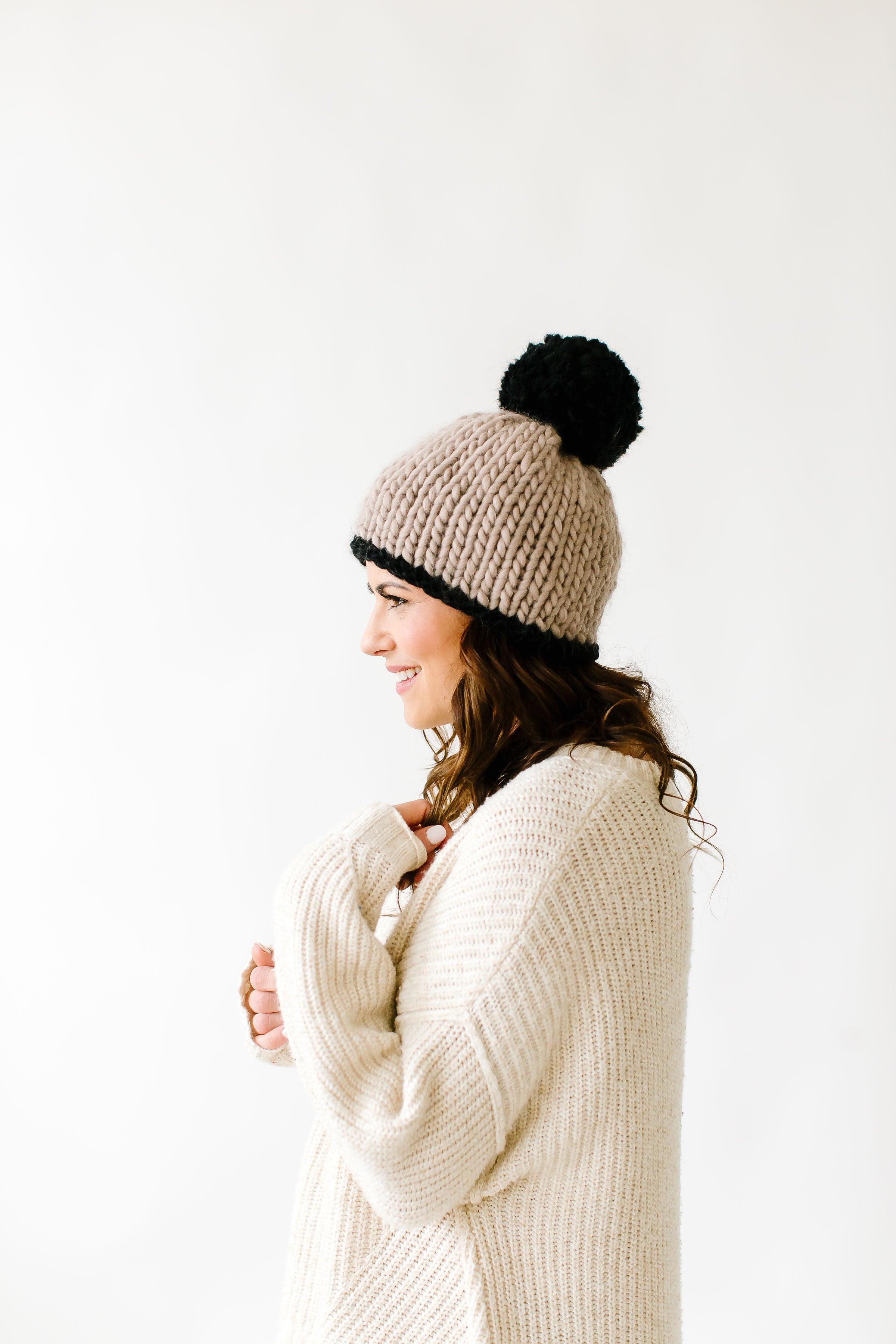 Shops Hand-Knit “Aspen” Cozy Beanie